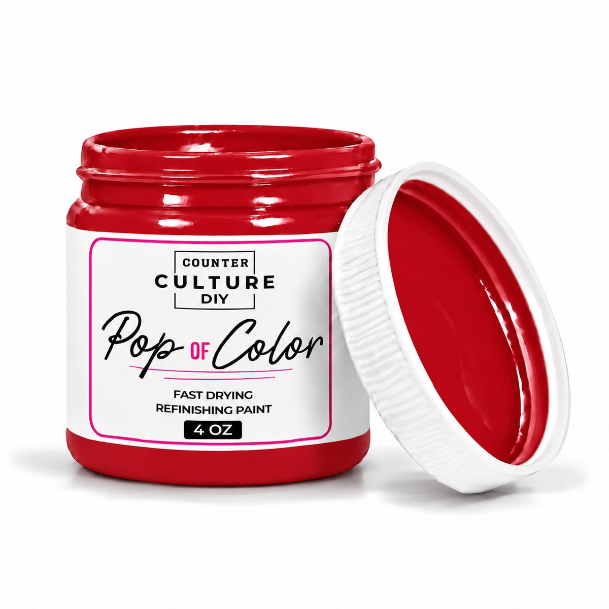 Fire Engine Chalk-Like Paint - 4 oz Pop of Color