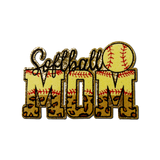 "Softball Mom" Chenille Patch