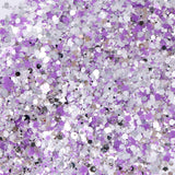 Light purple hexagon glitter