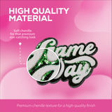 Green "Game Day" Chenille Patch