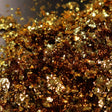 Gold chroma glitter flakes