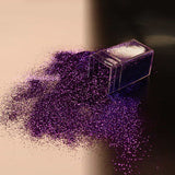 Fine dark purple glitter