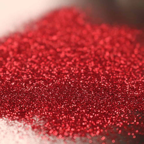 Fine red glitter