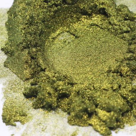 Green mica pigment powder