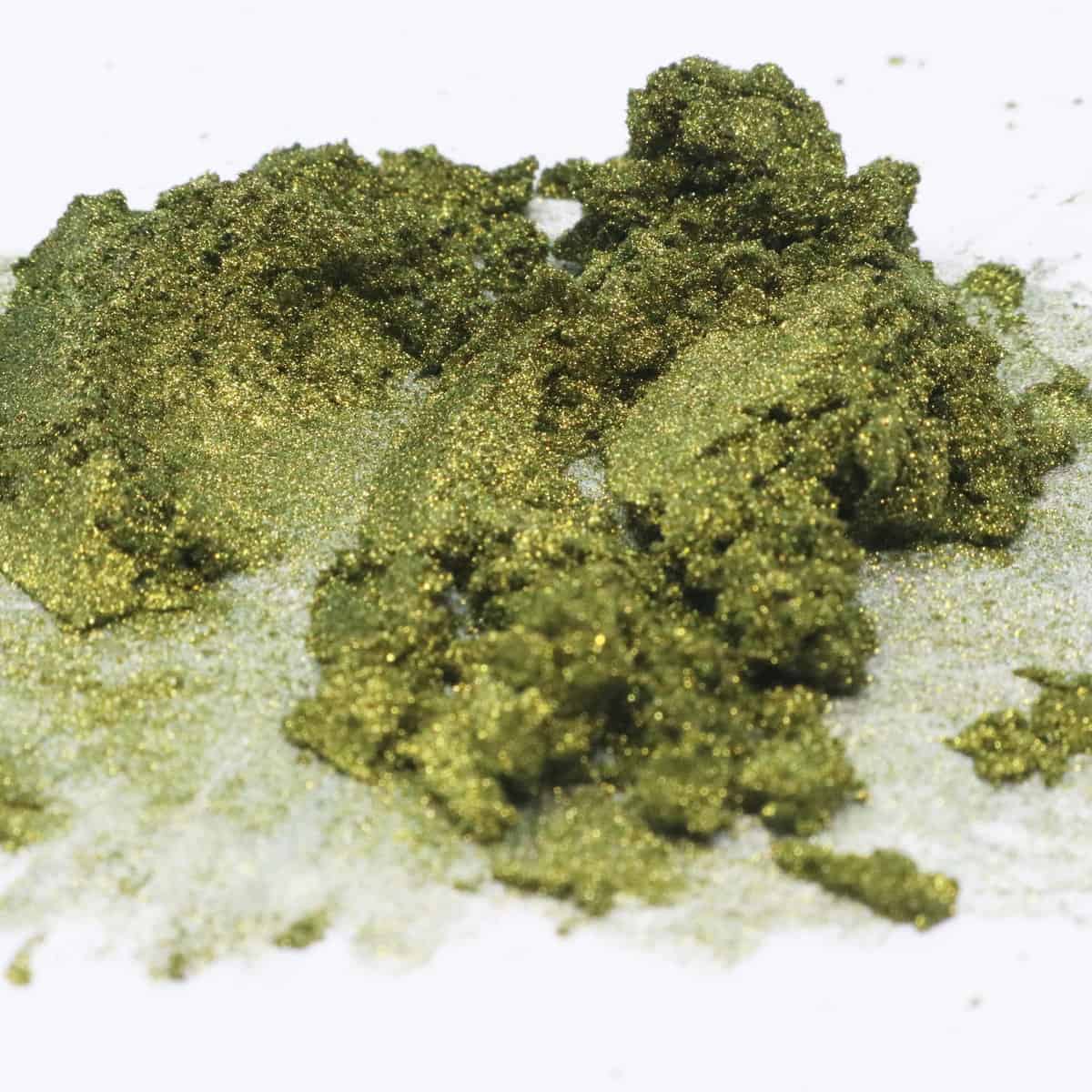 Green mica pigment powder