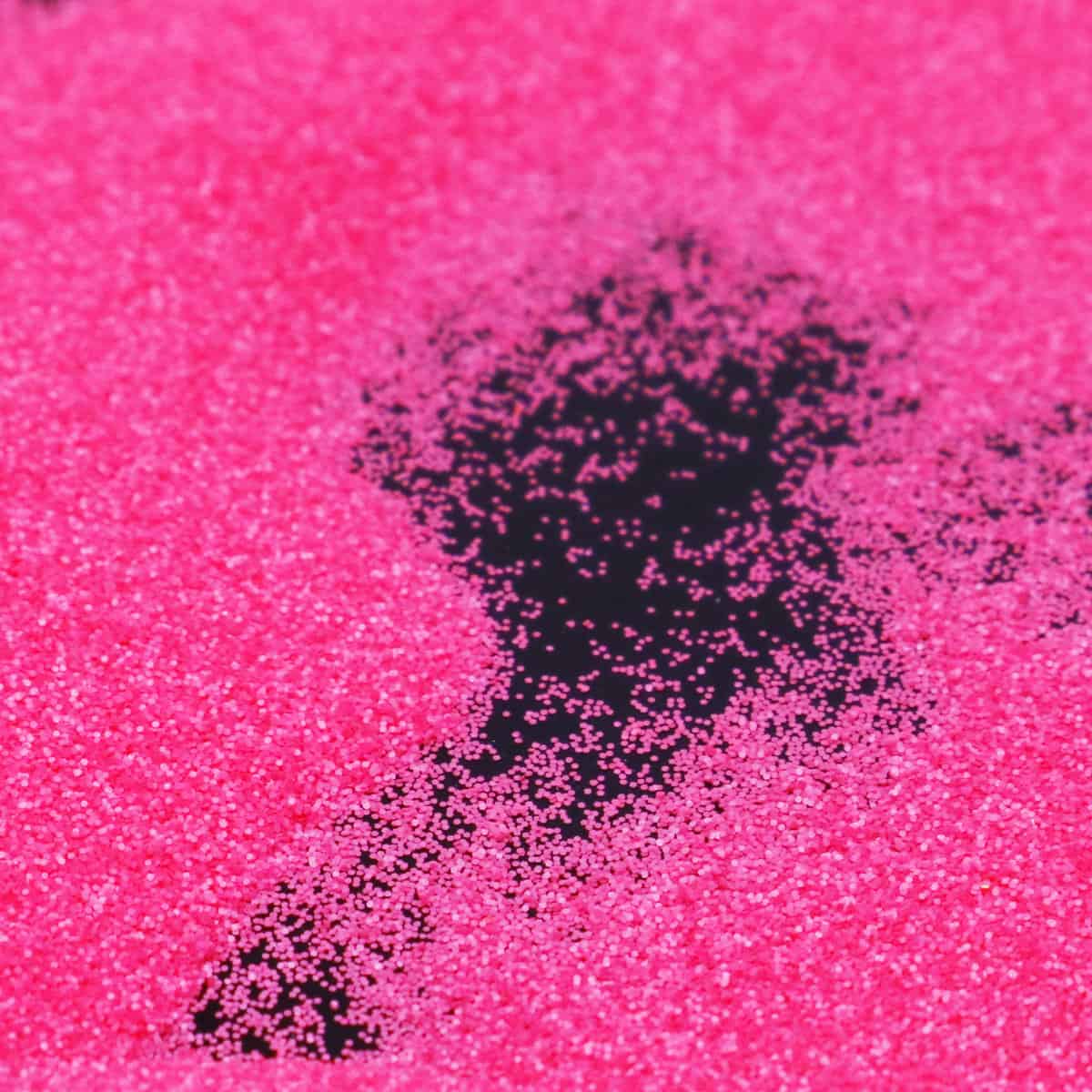 Fine pink glitter