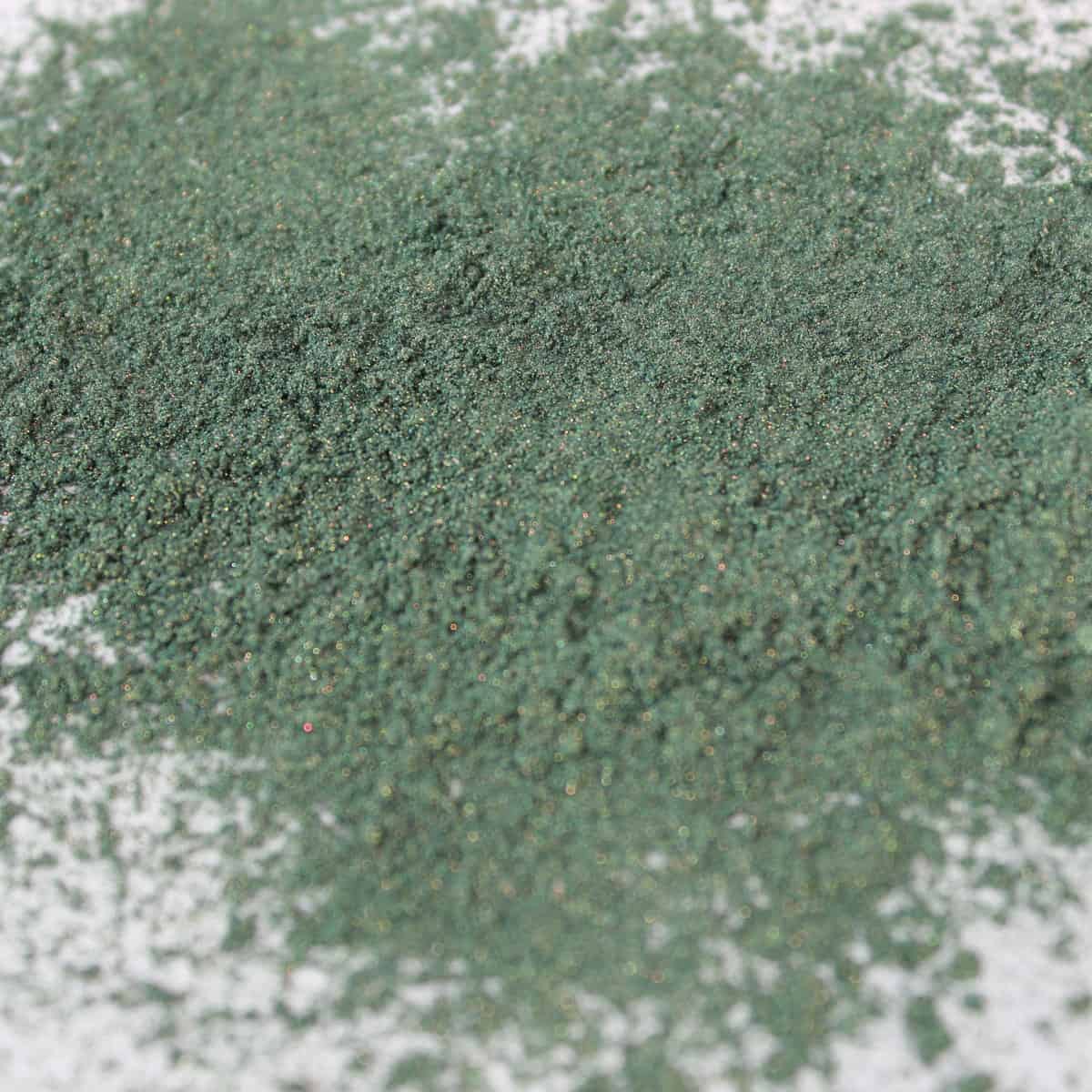 Green mica pigment powder