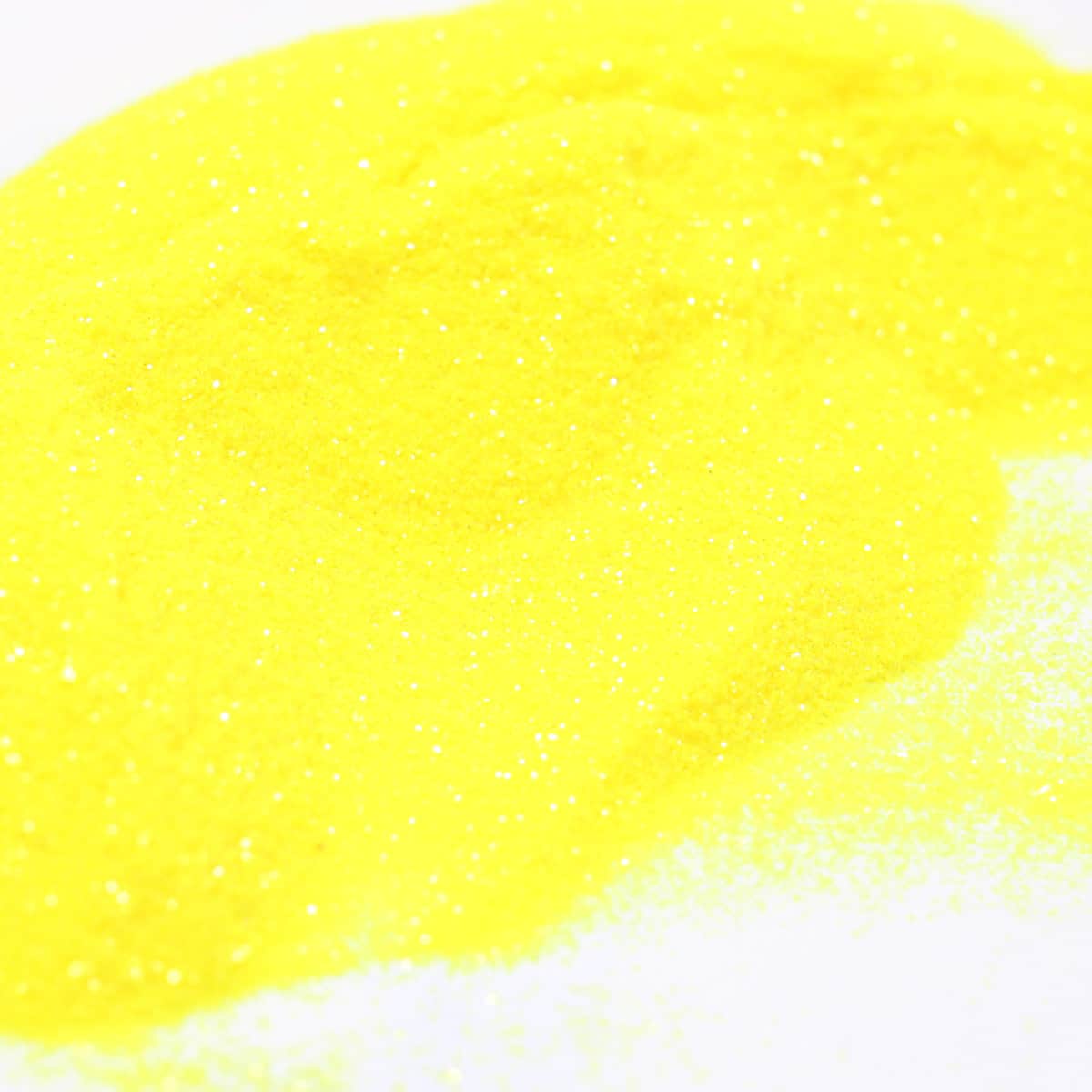 Fine yellow glitter