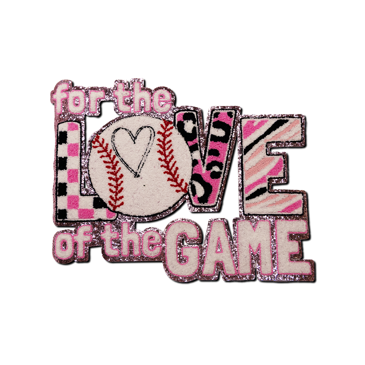 "for the LOVE of the Game" Baseball theme Patch