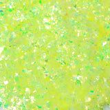 Flaky light green glitter