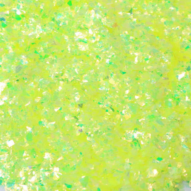 Flaky light green glitter