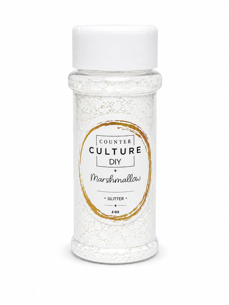 Marshmallow Glitter: 2 oz Jar