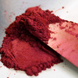 Dark red mica pigment powder