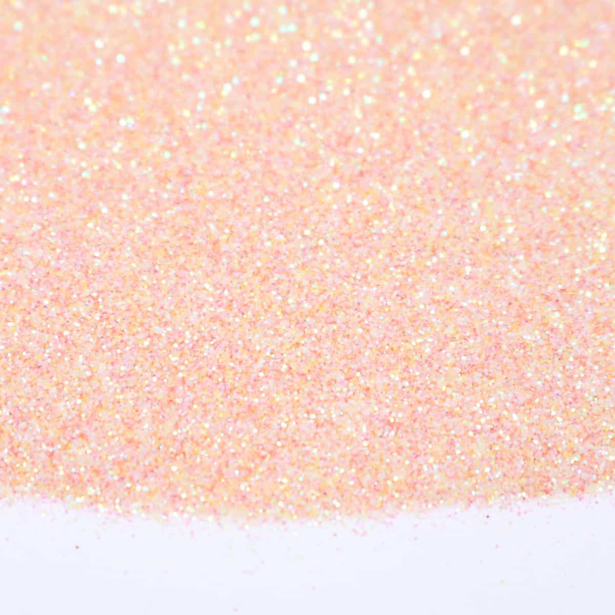 Fine pink and orange glitter