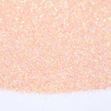 Fine pink and orange glitter