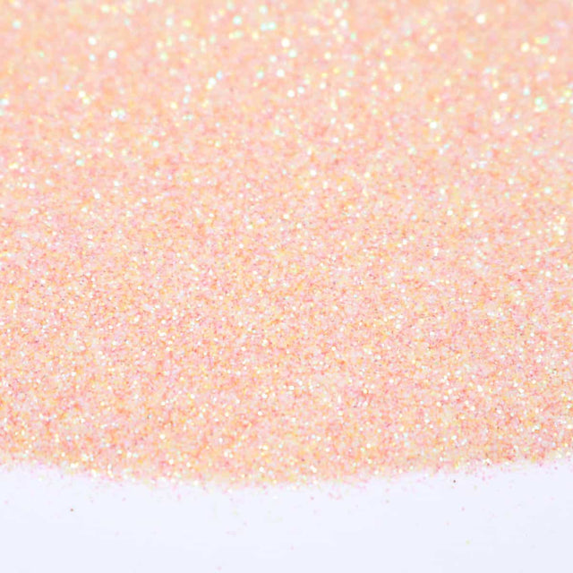 Fine pink and orange glitter