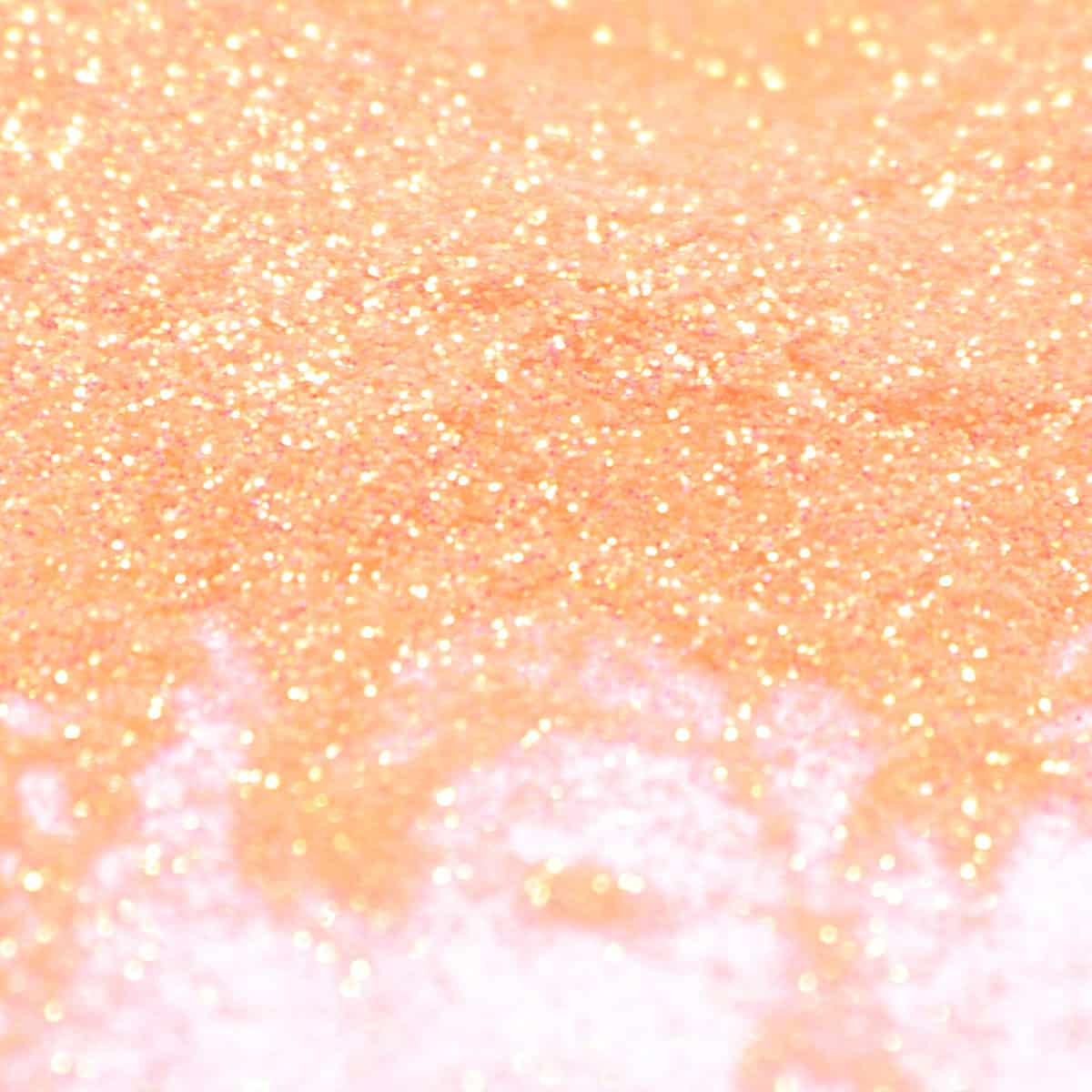 Fine light orange glitter