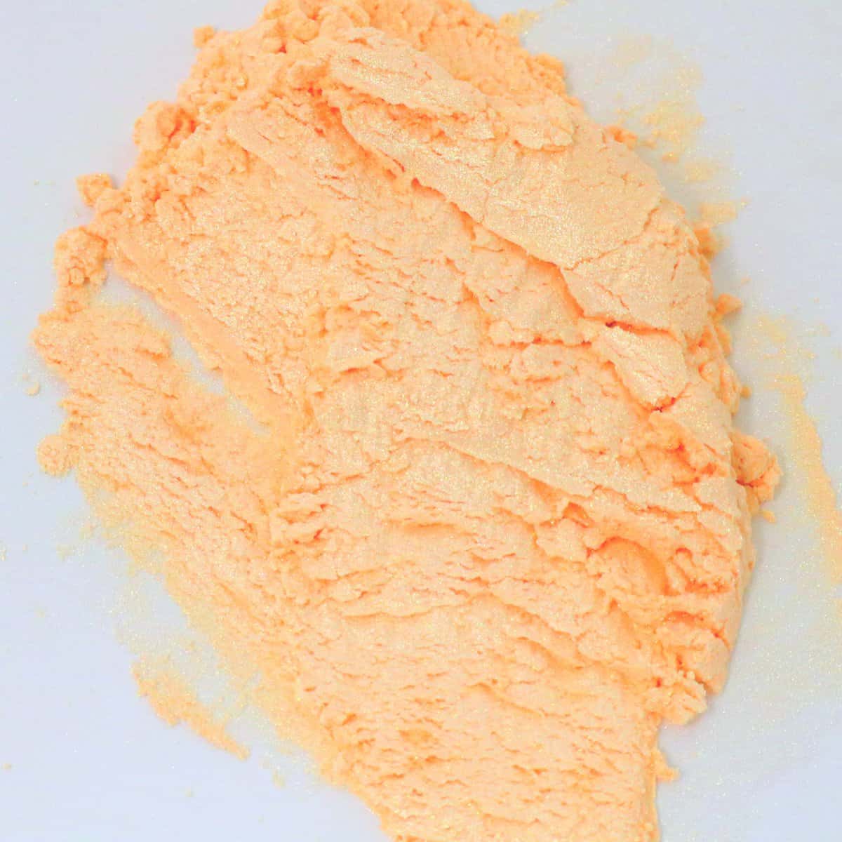 Orange mica pigment powder