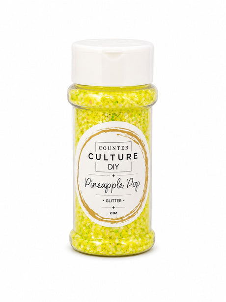 Pineapple Pop Chunky Glitter: 2 oz Jar