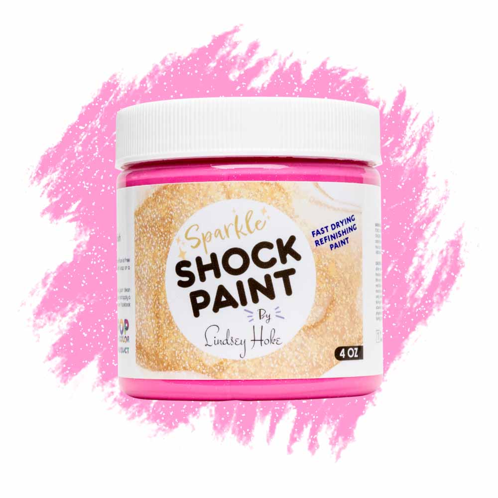 Pink Frosting - 4 oz Pop of Color Sparkle Paint