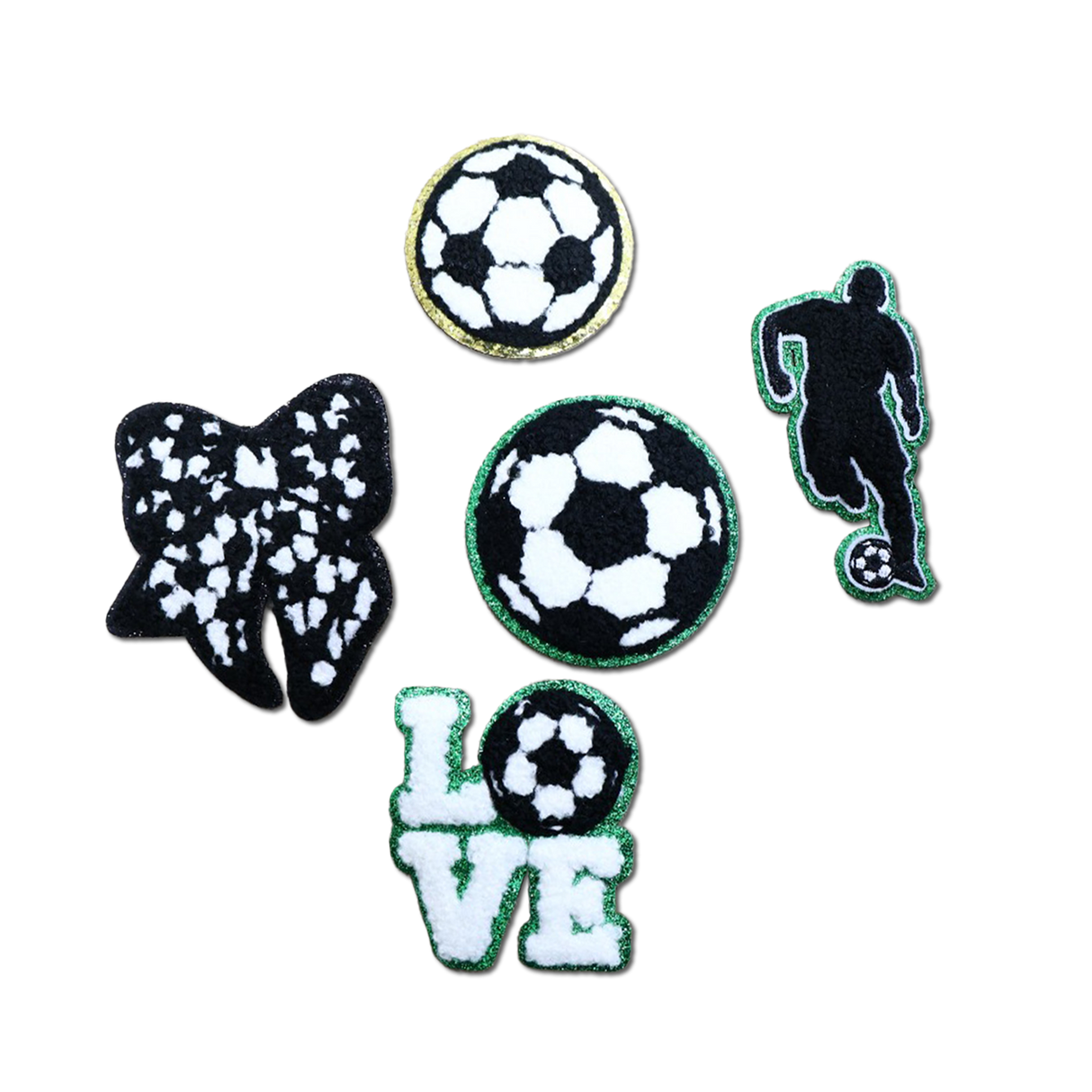 Hat Patches: Soccer (set of 5)
