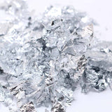 Silver foil glitter flakes