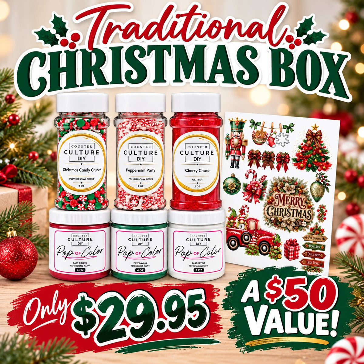 Christmas Box: Traditional Christmas or Pink Christmas