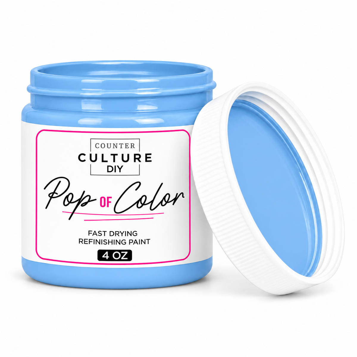 Tropical Blue Acrylic Chalk-Like Paint - 4 oz Pop of Color