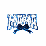 Blue "MAMA" Chenille Patch