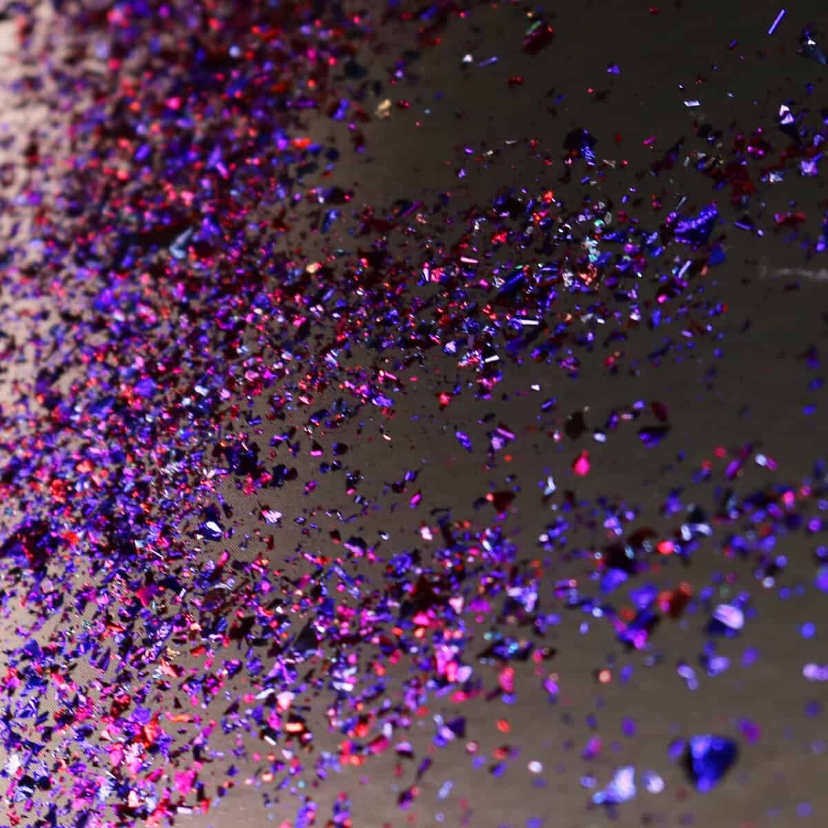 Dark purple chroma glitter flakes