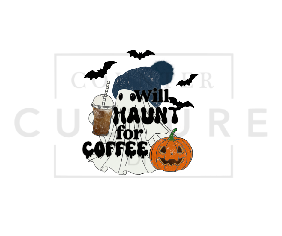 Ghostie Coffee - DTF Transfer by Ashley Lee