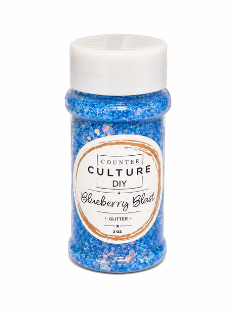 Blueberry Blast Medium Glitter: 2 oz Jar