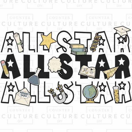 All Star DTF Transfer - Counter Culture DIY