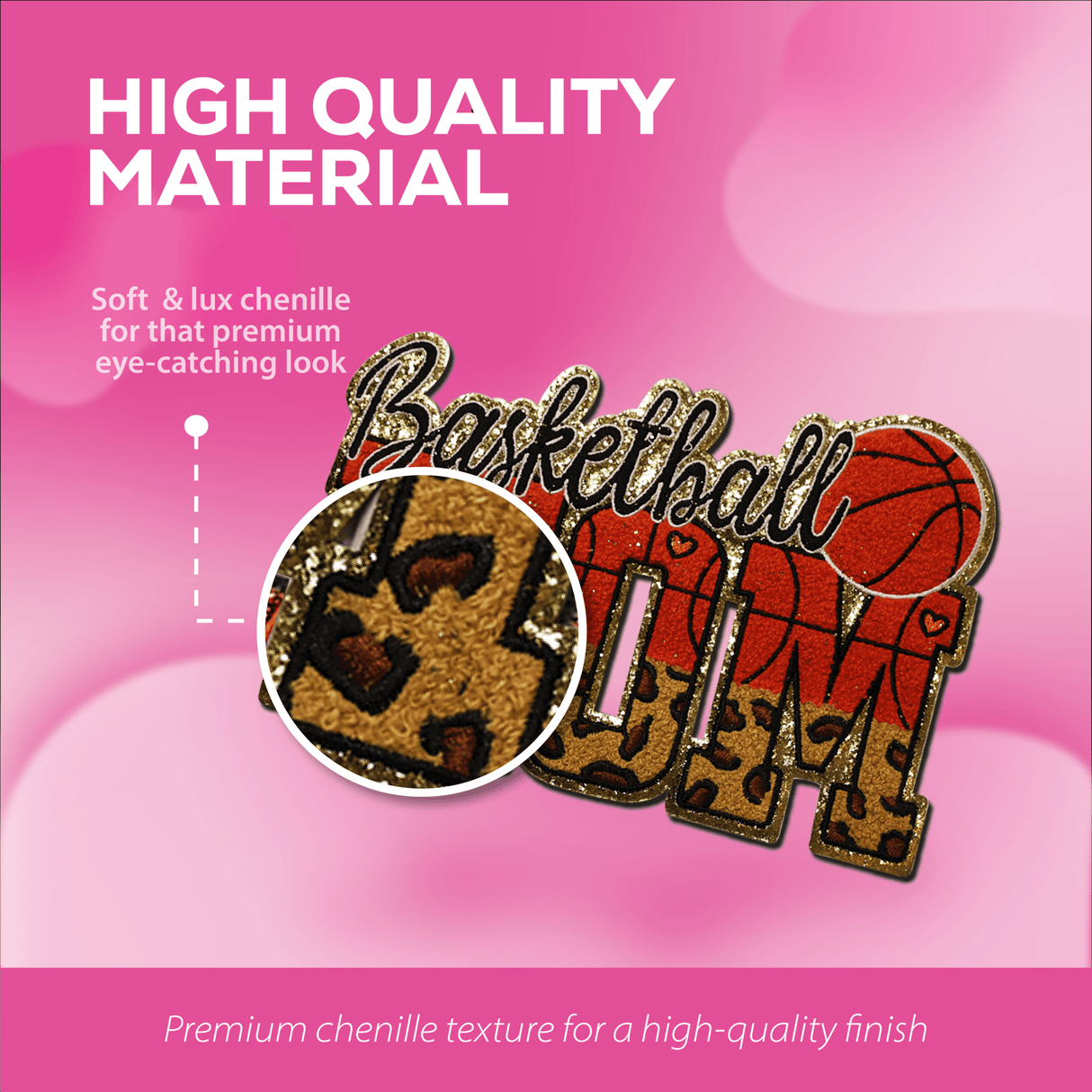 Basketball Mom Chenille Patch - Counter Culture DIY