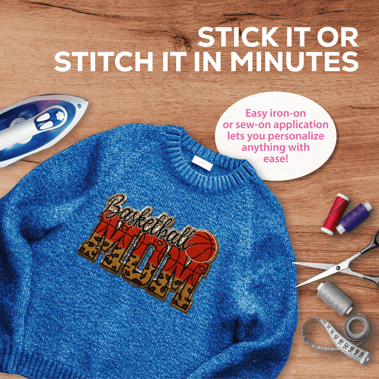 Basketball Mom Chenille Patch - Counter Culture DIY