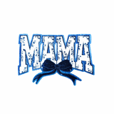 Blue "MAMA" Chenille Patch - Counter Culture DIY