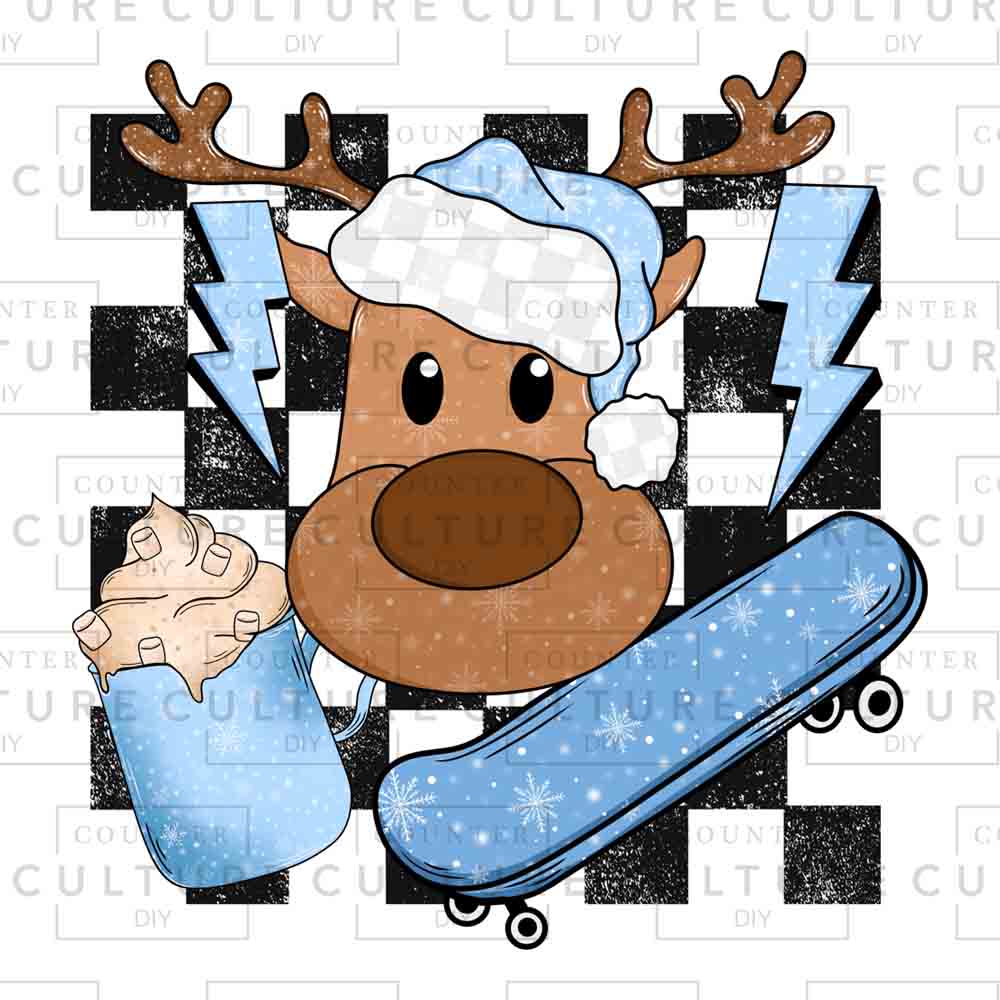 Blue Reindeer UV DTF - Counter Culture DIY