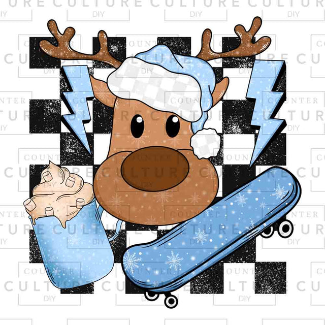 Blue Reindeer UV DTF - Counter Culture DIY