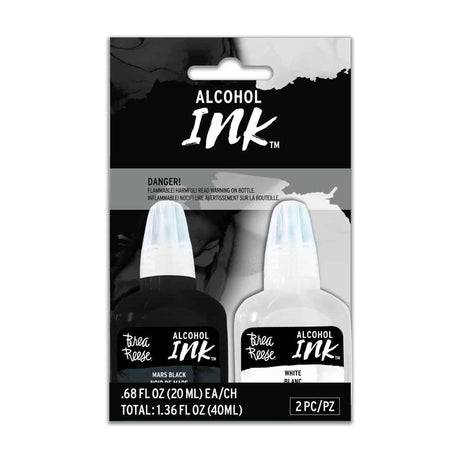 Brea Reese Alcohol Ink 2 Pack - Mars Black, White - Counter Culture DIY
