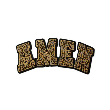 Cheetah "AMEN" Patch - Counter Culture DIY