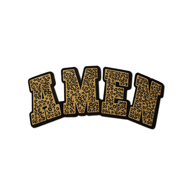 Cheetah "AMEN" Patch - Counter Culture DIY