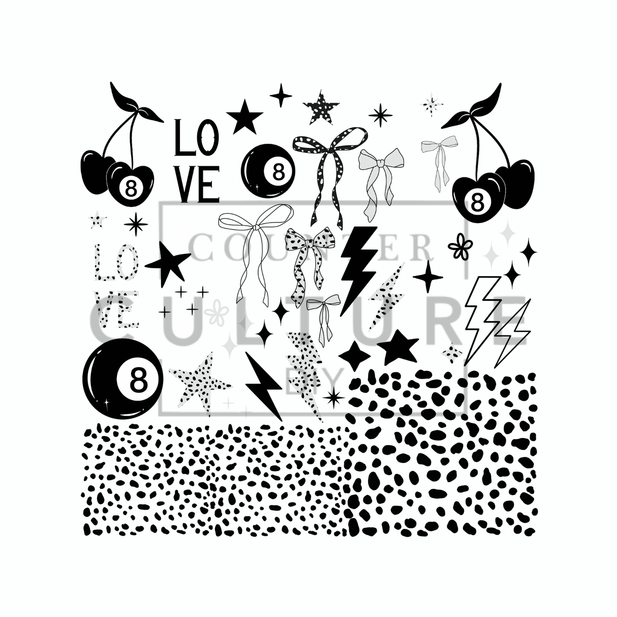 UV DTF Decal Element Sheets: Artist Series