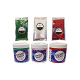 🎄 Christmas Basics Bundle – Pop of Color Paints & Matching Glitters | Holiday Red, White & Green Set - Counter Culture DIY