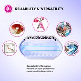 Counter Culture DIY 48W Foldable UV Lamp for Resin & Crafts | 360° Dual - Sided Curing Lamp with Timer Settings & USB - C Cord - Counter Culture DIY