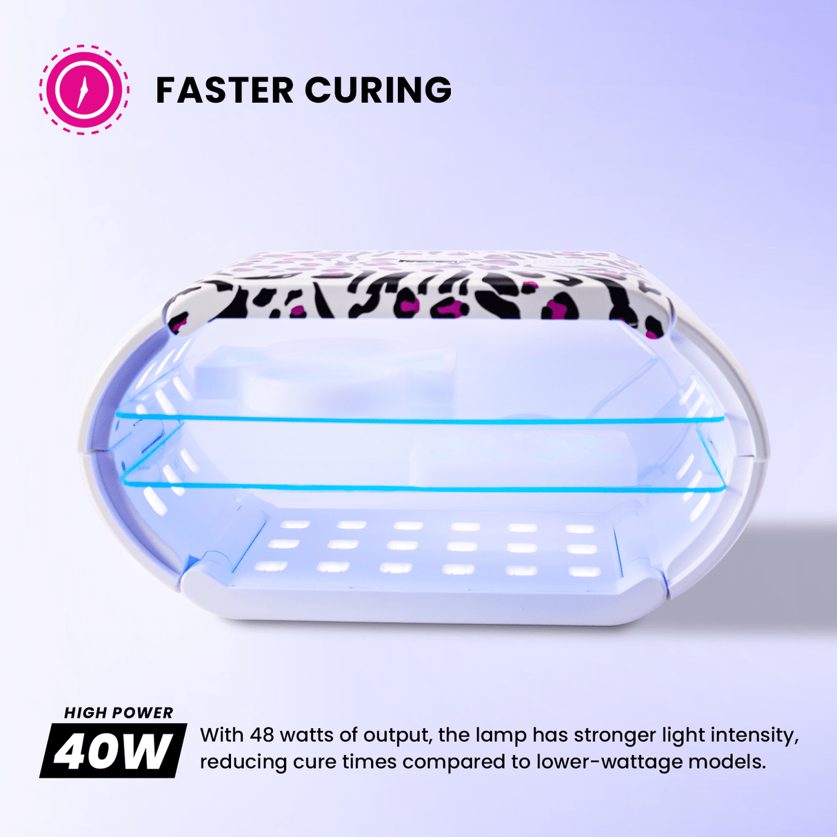 Counter Culture DIY 48W Foldable UV Lamp for Resin & Crafts | 360° Dual - Sided Curing Lamp with Timer Settings & USB - C Cord - Counter Culture DIY