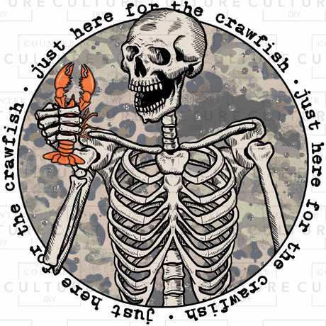Crawfish Camo DTF Transfer - Counter Culture DIY