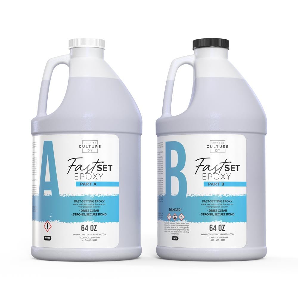 Fast Set Epoxy - High Gloss Finish - Counter Culture DIY