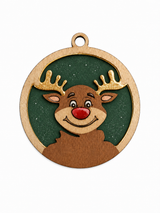 Reindeer Paintable Christmas Ornament Blank - Counter Culture DIY product image 2