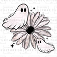 Floral Ghost 2 DTF Transfer - Counter Culture DIY