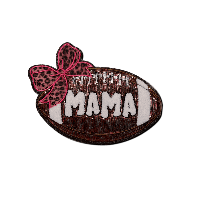Football "Mama" Pink bow - Counter Culture DIY